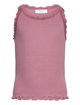 Rosemunde Kids Rkbalta Modal Sl Short Lace Top - Pink - 176