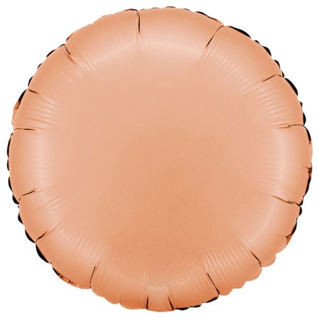 Rund Folieballon Satin Peach