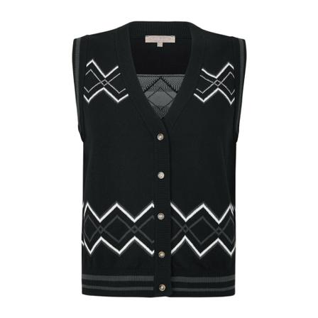 Soft Rebels, SRCala V-neck Knit Vest Zwart, Dames, Maat:S