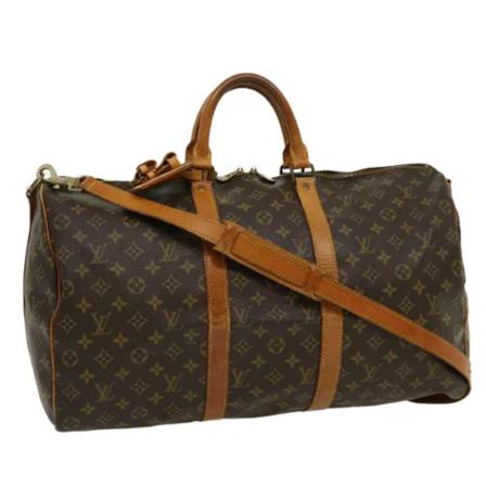 Louis Vuitton Vintage Pre-owned Canvas Keepall Taske Brun, Dame Vintage Tasker, Størrelse: ONE Size