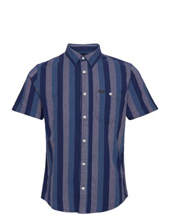 Ss Leesure Shirt Kortermet Skjorte Multi/mønstret Lee Jeans*Betinget Tilbud