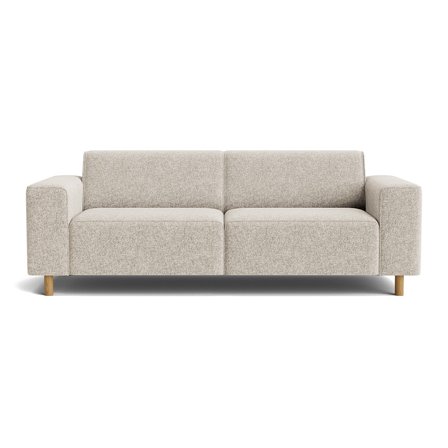 Seam 3 personers sofa - Genesis Grå/Beige - 220x88x78 - Sofa, 3 personers sofa