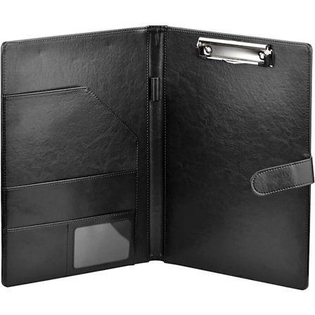 A4 Dokumentmappe i Lær, Notatblokkholder for Møtereferater/Buss, ZQKLA