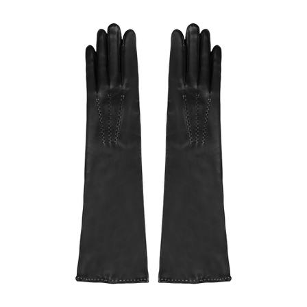 Ermanno Scervino, Gloves Czarny, Kobieta, Rozmiar: 7 1/2 IN