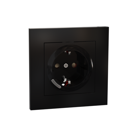 ELKO Smart Stikk Enkel 16A Plus Sort