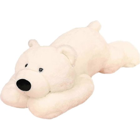 Viktade Gosedjur För Ångest, 50cm 1.5kg Viktad Björn Gosedjur Leksak Söt Vit Björn (D)