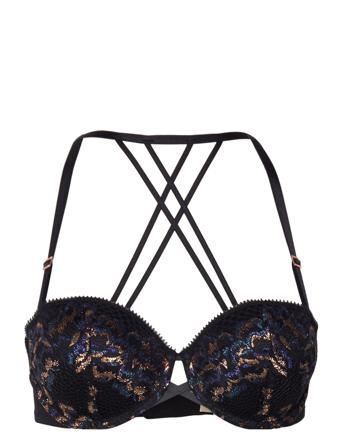 Light_Padded Gayle Balcony Lingerie Bras & Tops Balc Tte Bras Musta Dorina