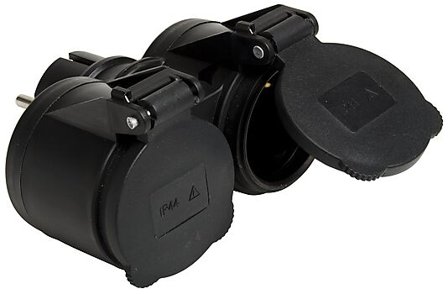 GELIA GRENUTTAK 2-VEIS IP44 MED LOKK