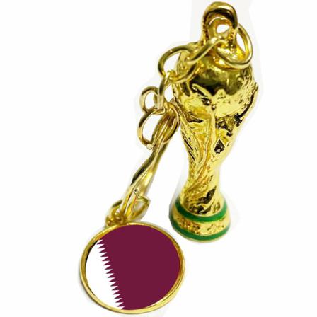 2 kpl MM-kisojen avaimenperä - Jalkapalloavaimenperä - Qatar