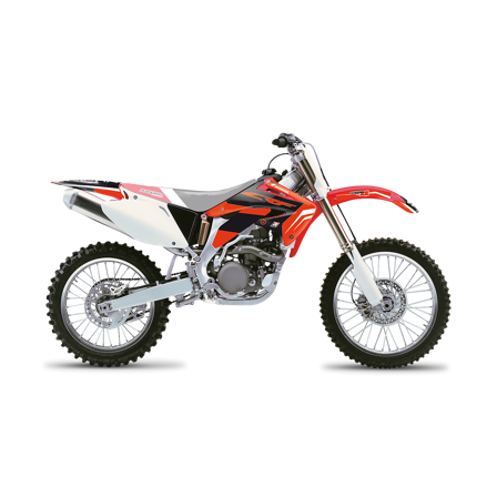 Dekorset Blackbird Dream 4 Rot-Schwarz-Weiß - Honda CRF 450R 2002-2004