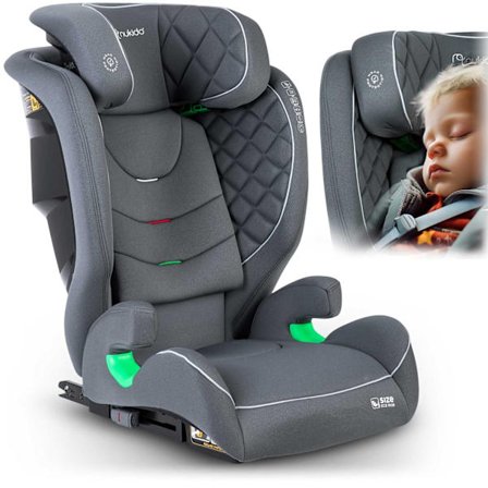 Bilbarnstol Nukido Louis Grå 15-36 kg ISOFIX