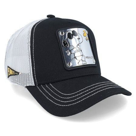 Capslab - Black - trucker - Cap - Peanuts Snoopy Black/Grey Trucker - Hatstore