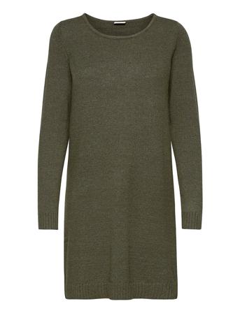 Viril L/S Knit Dress Dresses Knitted Dresses Grön Vila