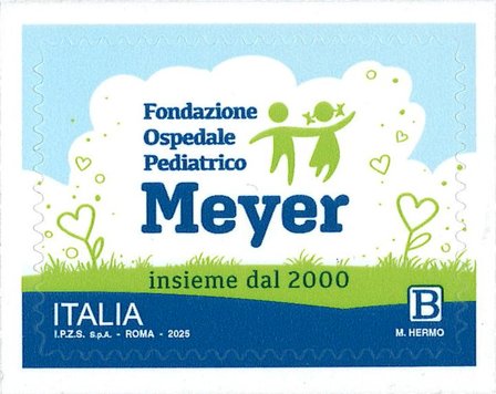 Italien - 25 årsdagen for grundlæggelsen af ??Meyer Børnehospitalsfond - Postfrisk Frimærke