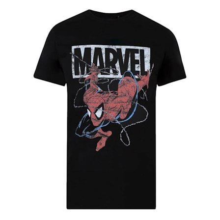 Spider-Man Herr 90-tals Spidey T-Shirt M Svart/Röd/Vit