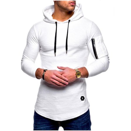 Herr Toppar Sport Hoodie Hood Pullover Sweatshirt