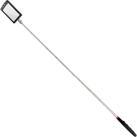 Ultratankt LED teleskopspejl - Batteri inkluderet - Meget klart - Kan forlænges op til 88 cm - Dobbelt kugleled - Skridsikkert håndtag