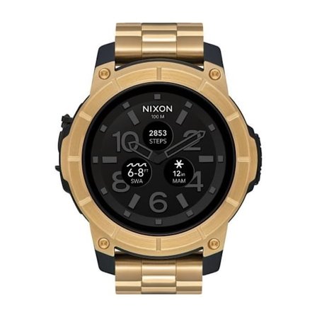 Nixon Mission SS Watch - AMOLED Touchscreen - Wifi - GPS - Länkarmband - Guld