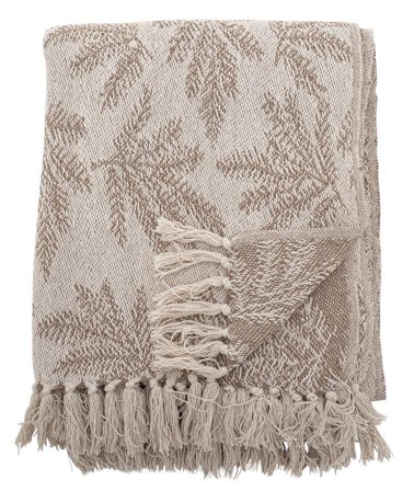 Bloomingville Gabriela Pledd Resirkulert-Bomull Beige_130x160