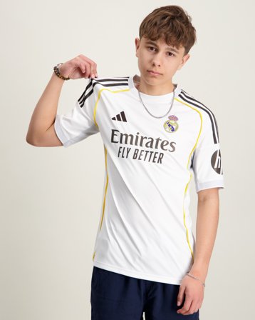 Adidas Originals Real Madrid Team Jersey Vit T-shirts Kille - Kids Brand Store