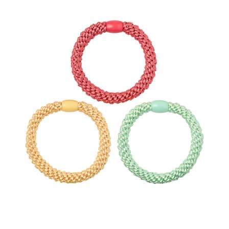 KICKS Beauty Woven Hair Tie Pop 3 Pak, Hår, Hårpynt, Hårelastikker