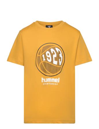 Hmlleo T-Shirt S/S Sport T-Kortærmet Skjorte Yellow Hummel