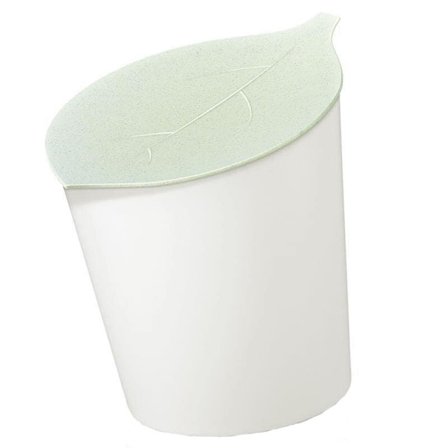 Säilytyskori lehdenmuotoisella kannella