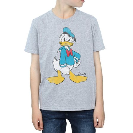 Disney Boys Angry Donald Duck T-shirt 7-8 år Sports Grey