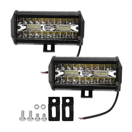 2x 7 tommer 800w Led Arbejdslys Bar Flood Spot Combo Offroad Suv