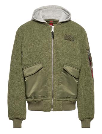 Cwu Zip Hoody Teddy Green Alpha Industries