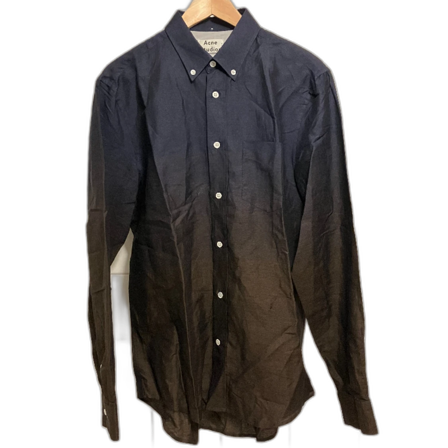 Skjorta Acne blå/brun fade