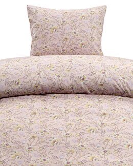 Sengetøj med blomster Aurora 2-delt Abrikos