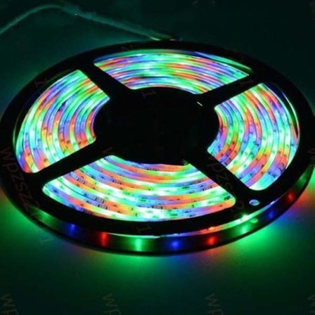 3528 RGB 5m LED SMD Vanntett Stripe Lampe Kontroller