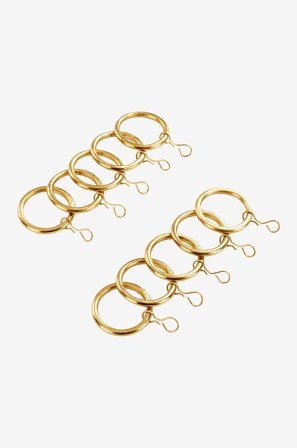 Jotex - Gardinring 10-pk Gull - RINGO - Kjøp Gardintilbehør hos Jotex