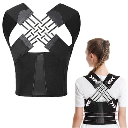 Justerbar Ryg Posture Korrektor til Mænd og Kvinder, Skoliose Lændestøtte, Forbedrer Lændestøtte Bælte Lændesmerter Relief L