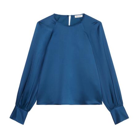 Marc O'Polo Blouses , Blauw , Dames , Maat: S