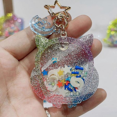 Creativity For Kids Resin Fidget Shakers - 3 Sensoriska Nyckelringar