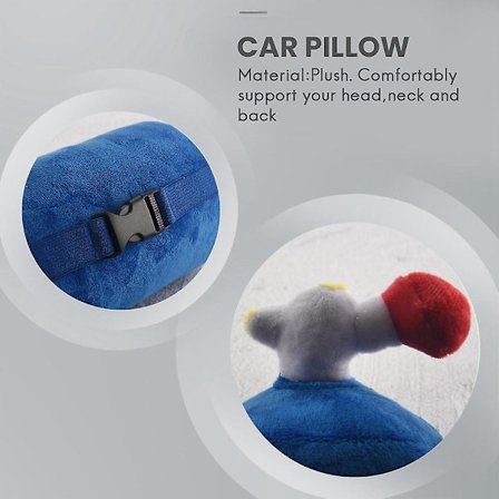 NOS Rejsepude, Super Cool Hukommelsesskum Bilindretning Hovedryglæn Sofa Pude Legetøjsgave (hovedstøtte 30