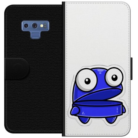 Kompatibel Tegnebogsetui til Samsung Samsung Galaxy Note9 Blå tegneseriefigur med åbent udtryk og store øjne i sjov illustration