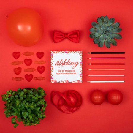 KYLSKÅPSPOESI Spel Älskling 145X145X45