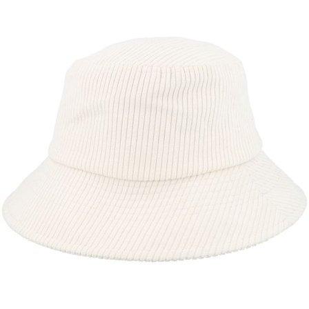 Seeberger - Vit bucket Hatt - Corduroy Hat Off-white Bucket @ Hatstore