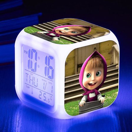 Masha And The Bear Alarm Clock Led Night Light Style 3