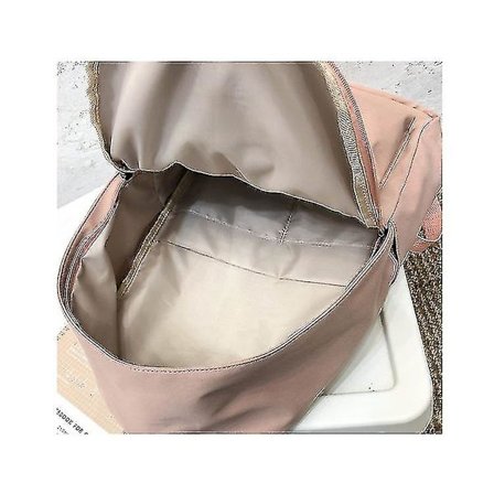 Rygsæk høj kapacitet ensfarvede skoletasker til piger kompatibel med teenage skoletaske Nylon Daisy Printing Bag -HG