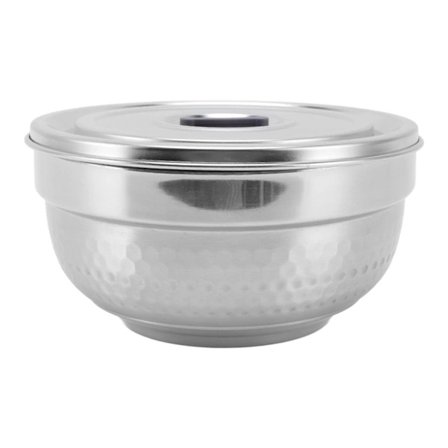 /EA/Dobbeltvægget Termisk Isoleret Skål i Rustfrit Stål til Ris og Suppe - 14cm