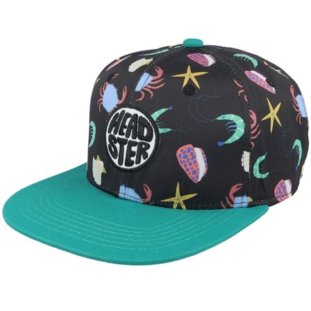 Headster - Svart snapback Keps - Kids Crusta-sea Black Snapback @ Hatstore