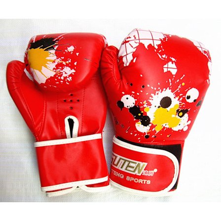 Barn Cartoon Boxningshandskar Kickboxning Punching Bag Träning Kamp Ålder 3