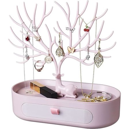 Smycken Display Tree, Plast Smycken Tree Stand med lådor, Je