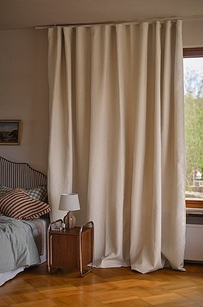 Jotex - Mørklægningsgardin - 1 Længde - Ekstra Bredde Pudderbeige - NOCTIS - Køb Multifunktionsgardiner hos Jotex