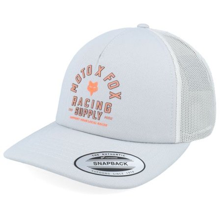 Fox - Grå trucker Keps - Womens Local Racer Light Grey Trucker @ Hatstore