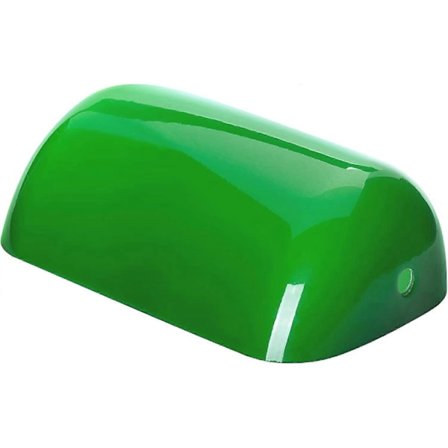 Vaihtolasi Banker-lampulle (6 x 22,5 x 13,5 cm syvyys) Vaihtolasi Lamppuvarjostimelle Vaihto Banker-lampun Lamppuvarjostimelle Kiiltävä Vihreä Lamput 